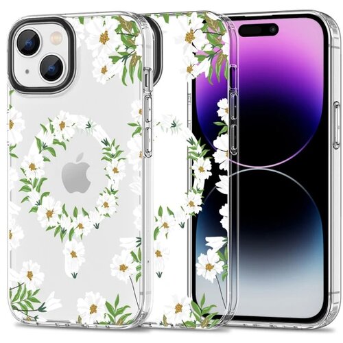 TECH-PROTECT MAGMOOD MAGSAFE maska za IPHONE 15 WHITE DAISY Cijene