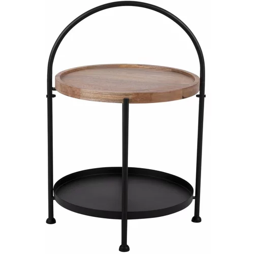 Leitmotiv Okrugao pomoćni stol od masivnog manga ø 39 cm Tray –