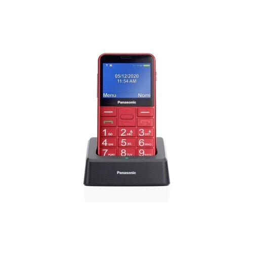Panasonic KX-TU155 senior mobilni telefon crvena Slike