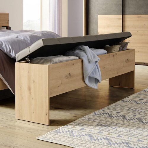 Modern Living Klop Za Pred Posteljo Chanton, Siva, Barva Hrasta Slike
