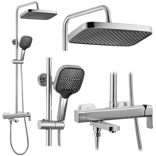 REA Bath Tu&amp;scaron; set Rea Arlo Brush Nickle Slike