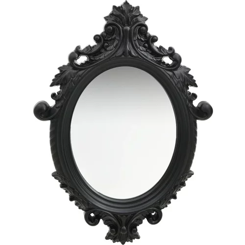  Stensko ogledalo v grajskem stilu 56x76 cm črno