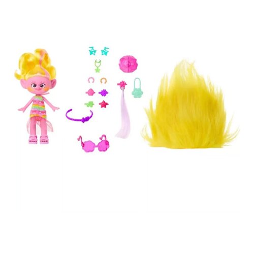 Master Igračka lutka trolls sa dodacima za kosu žuta HNF17_6692-9633 Slike