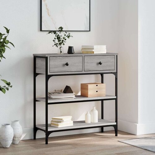  Konzolni stol siva boja hrasta 72 5x25x75 cm konstruirano drvo Cijene