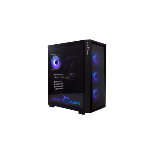 White Shark KUĆI&amp;Scaron;TE GCC-2401 WARHEAD-3 CRNO / 4 Fans 12cm RGB Slike