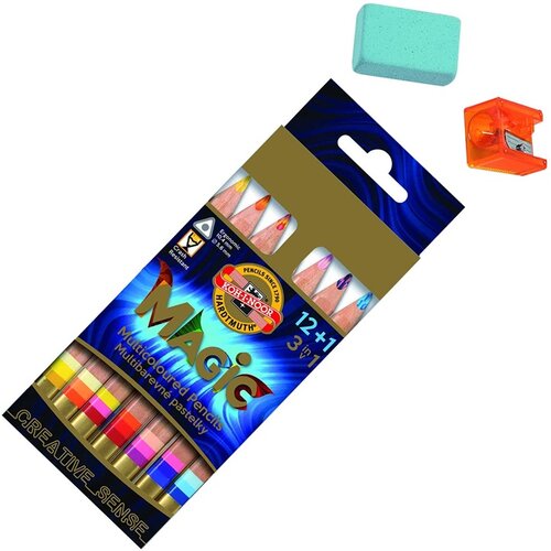  ICO: KOH-I-NOOR Magic Multicoloured set drvenih bojica 12 + 1 kom - 3 u 1 Cijene
