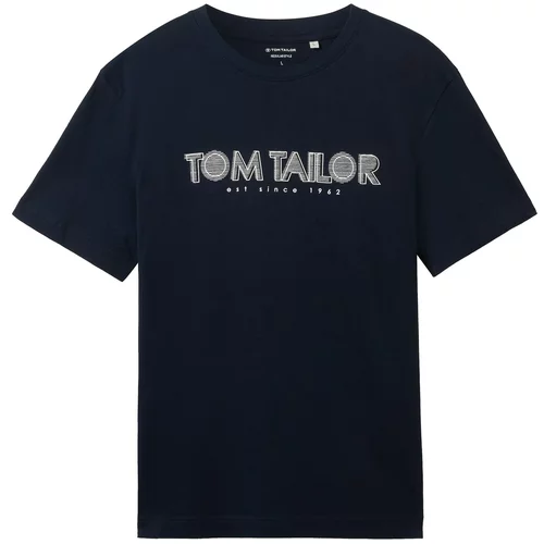 Tom Tailor Majica noćno plava / bijela
