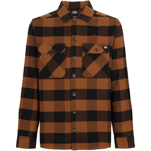 Dickies Srajca 'SACRAMENTO' kostanj rjava / črna Cene