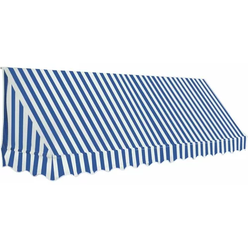 Bistro tenda 350x120 cm modra in bela, (20692857)