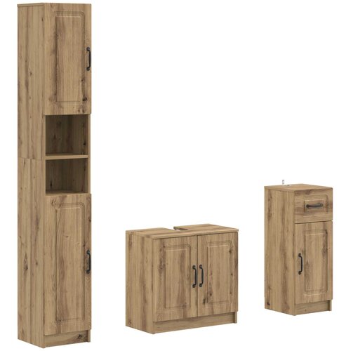  Set za kupaonicu od 3 dijela UTRECHT Konstruirano drvo Cijene