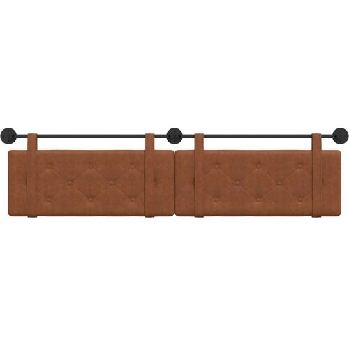  Smeđa Zidne 2 pcs Smeđa 200 x 5 x 40 cm Drvena ploča - Smeđa 200 cm bez LED Slike