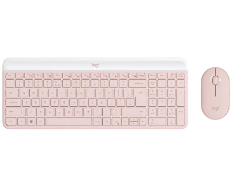 Logitech MK470 Wireless Desktop US Roze tastatura + mi&scaron; Cene
