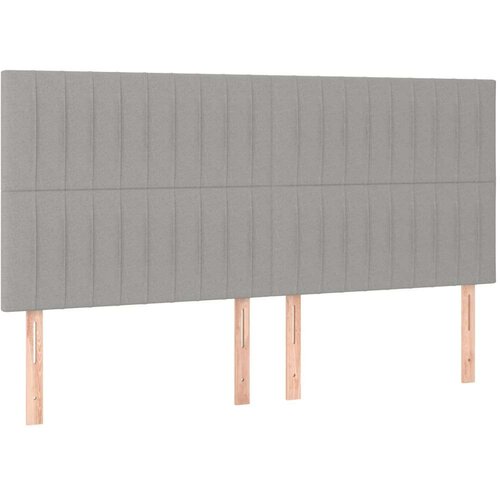  Krevet box spring s madracem svjetlosiva 160x200 cm tkanina Slike