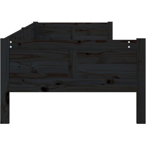  Dnevni ležaj od masivne borovine crni 90 x 190 cm Slike