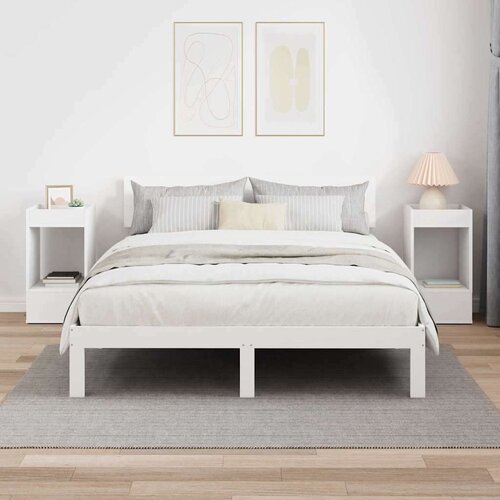  Konačna Stolić 2 pcs Bijelo 30 x 30 x 56 cm Konstruirano drvo Slike