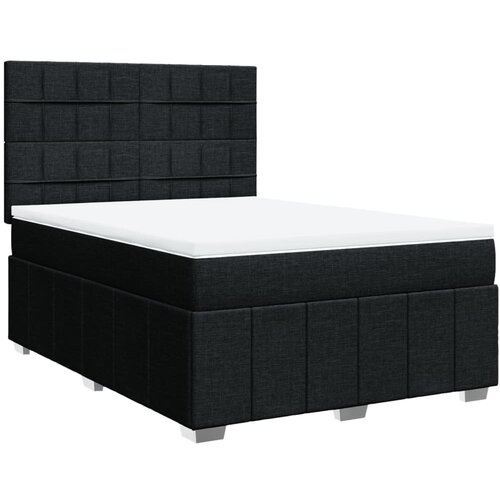 Maison Chic Box spring postelja - Vzmetna postelja z vzmetnico črna 140x200 cm blago SL24120, (21879923) Cene