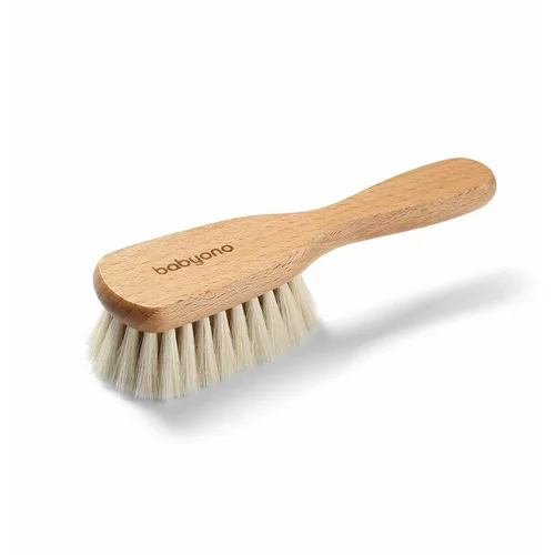 BabyOno Take Care Brush with Natural Bristles krtača za lase za otroke od rojstva 1 kos