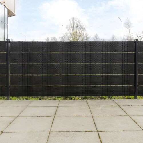VidaXL Balkonski zasloni 5 kom crni 255 x 19 cm od poliratana Slike