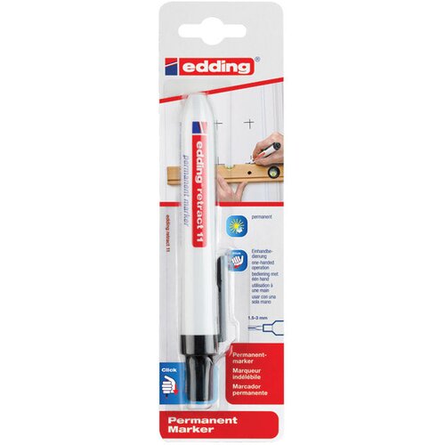 Marker permanentni 1,5-3mm edding retract 11/1 crni blister Cijene