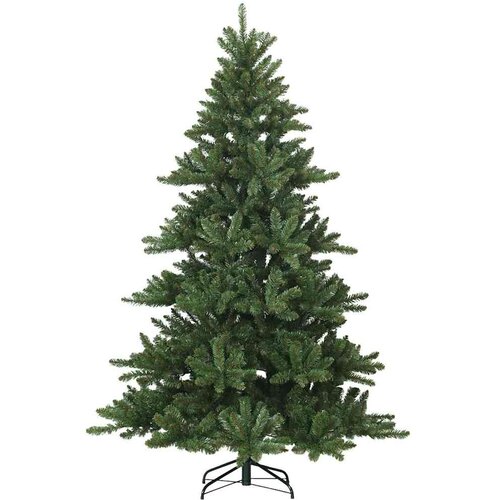  Umjetno božićno drvce s nogom Zelena 180 cm PVC i čelik Slike