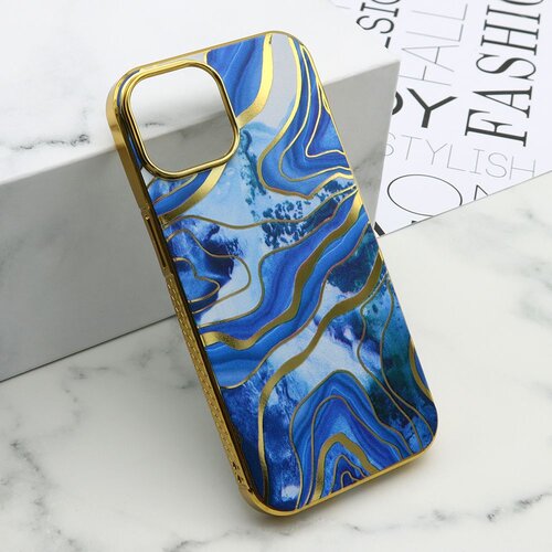 Futrola marble za iphone 15/ plava Slike