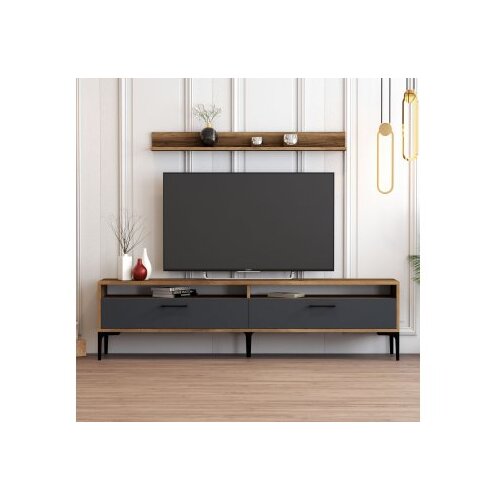 Hanah home tv polica istanbul walnut anthracite Cene