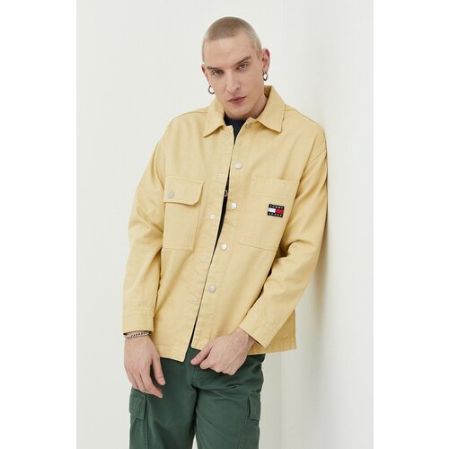 Tommy Jeans Jeans jakna mo&amp;scaron;ka, rumena barva Slike