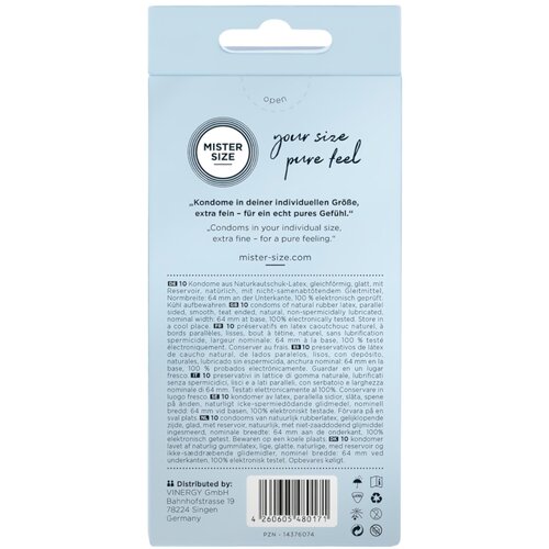 Mister Size Kondomi 64mm, 10 kom Slike