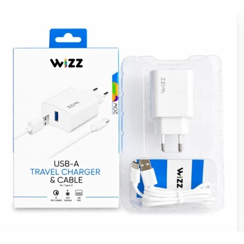  Kućni punjač WIZZ WS301-C Fast 2u1 USB-C Type-C sa kablom beli Cene
