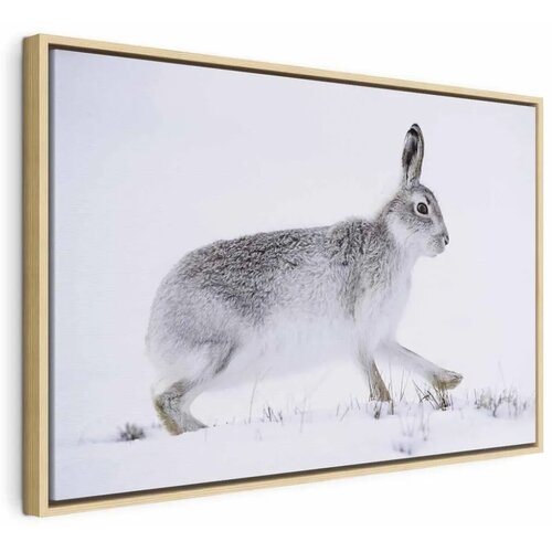  Slika - Hare (1 Part) Wide 120x80 U prirodnom drvenom okviru Cene