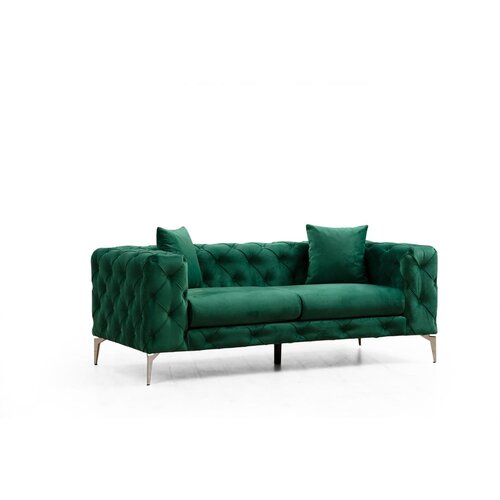 Balcab Home Tamno zelena baršunasti sofa 197 cm Como – Cijene