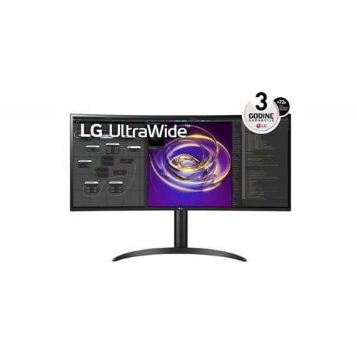 Lg monitor 34WP85CP-B 34"/IPS,21:9,zakrivljen/3440x1440/60Hz/5ms GtG/HDMIx2,DP,USB/visina/VESA/crna Cene