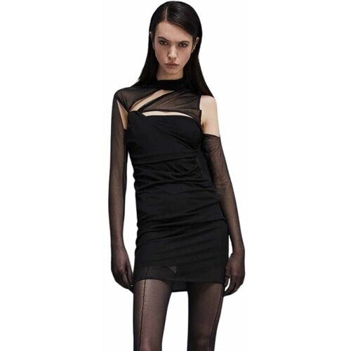 Patrizia Pepe - - Crna mini haljina sa rukavicama Cene