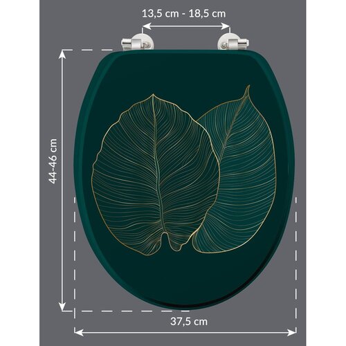 Douceur d int&amp;eacute;rieur WC deska 37,5 x 47 Jade &amp;ndash; Slike