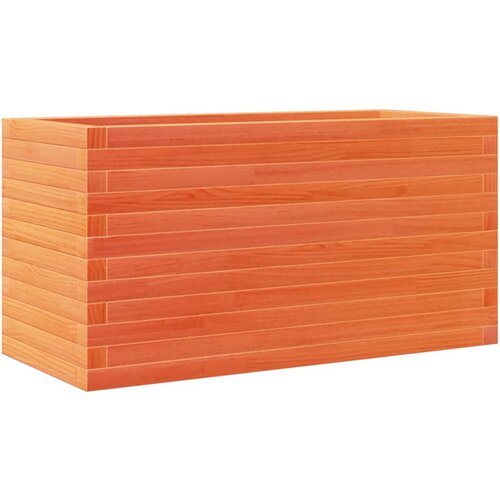 VidaXL vrtno cvetlično korito vo&amp;scaron;čeno rjavo 90x40x46 cm trdna borovina, (21255647) Slike