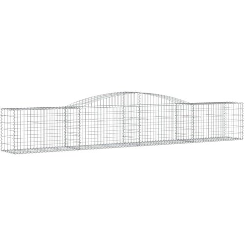  Gabionska ko&amp;scaron;ara s lukom 400x50x60/80 cm pocinčano željezo Slike