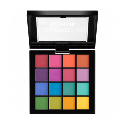 NYX Professional Makeup paleta senčil - Ultimate Shadow Palette &amp;ndash; Brights (USP04) Slike