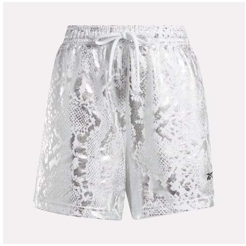 Reebok Hlače WOMENS B-BALL OFF-COURT ALLOVER PRINT SHORTS 5 Bela Slike