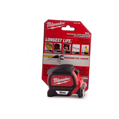 Milwaukee metar profesionalni 5m x 27mm magnetic 48227305 Slike