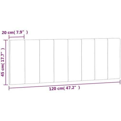  Jastuk za uzglavlje plavi 120 cm bar&amp;scaron;unasti Slike