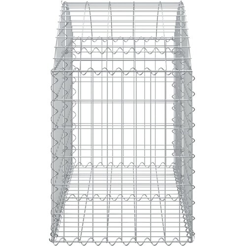  Gabionska ko&amp;scaron;ara s lukom 100x50x60/80 cm pocinčano željezo Slike