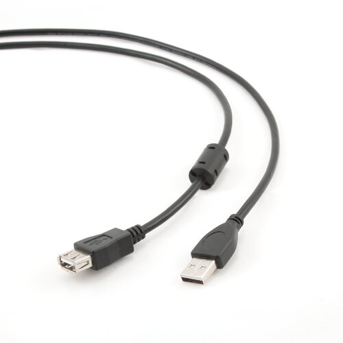 Gembird 1.8m USB 2.0 A M /FM USB cable USB A Black Cene