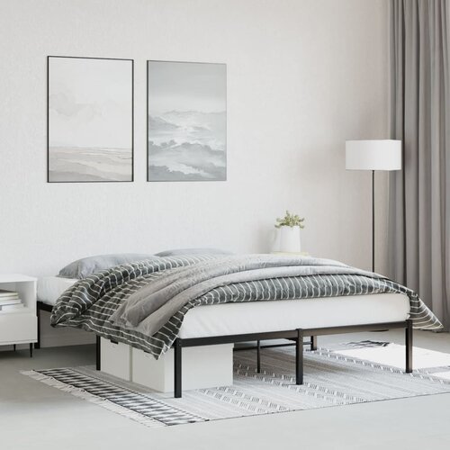vidaXL Metalni okvir za krevet crni 160x200 cm Cene