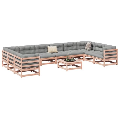  11-dijelni set vrtnih sofa od masivnog drva duglazije Cene