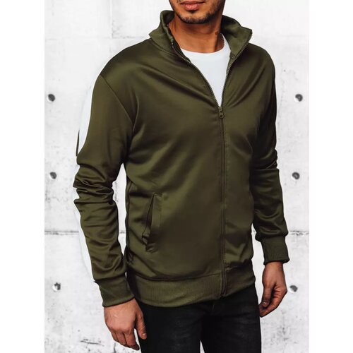 DStreet Green Men&amp;#039;s Zippered Sweatshirt Slike