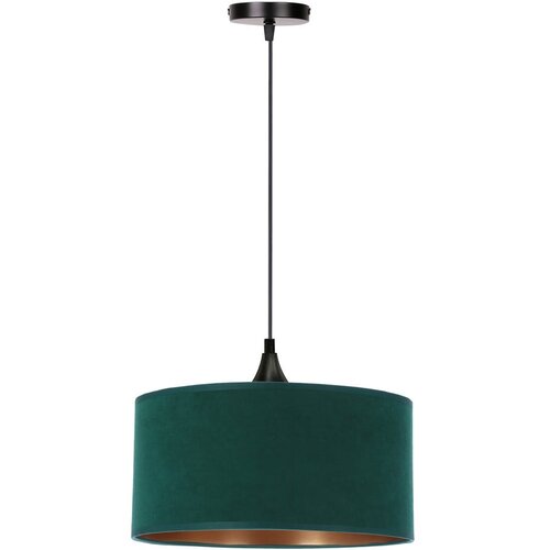 Candellux Lighting modrozelena viseča svetilka s tekstilnim senčnikom ø 30 cm maloto Cene