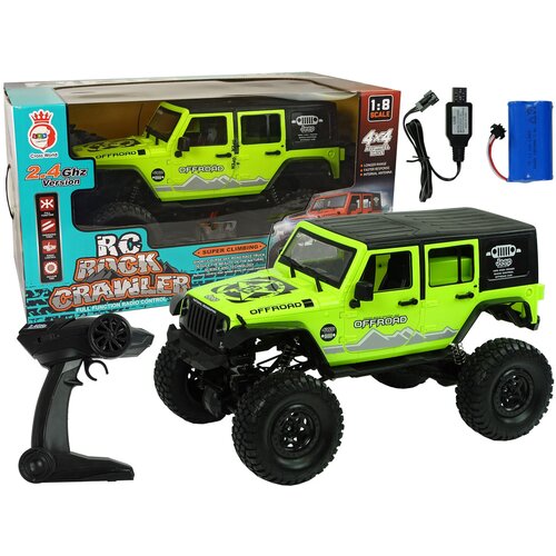 Buggy na daljinsko upravljanje Rock Crawler 2.4 GHz 4x4 sa amortizerima - zeleni Cijene