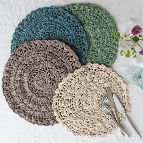Rex London Podmetač od mje&amp;scaron;avine pamuka &amp;oslash; 35 cm Crochet &amp;ndash; Slike