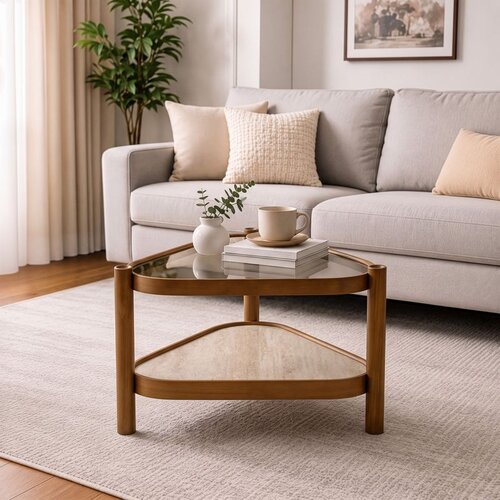 Hanah home klub sto Nesta 95, 95 cm, orah / travertin Cene