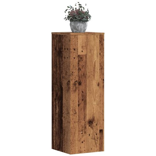 Furnova Stojalo za rastline 2 kosa starinski les 33x33x100 cm inž. les, (22014368) Slike